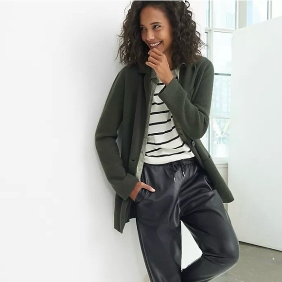 Anthropologie Jackets & Blazers - Anthropologie Rani Sweater Blazer Olive Green
